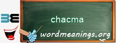 WordMeaning blackboard for chacma